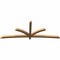 Ekena Millwork Davenport Timber Gable Bracket, Western Red Cedar, 108"W x 40"H x 3 1/2"D x 3 1/2"F, 9/12 Pitch GBW108X40X0404DAV00SWR - alternate 4